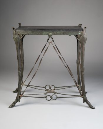 Table en bronze patiné vert - vendue - sold -